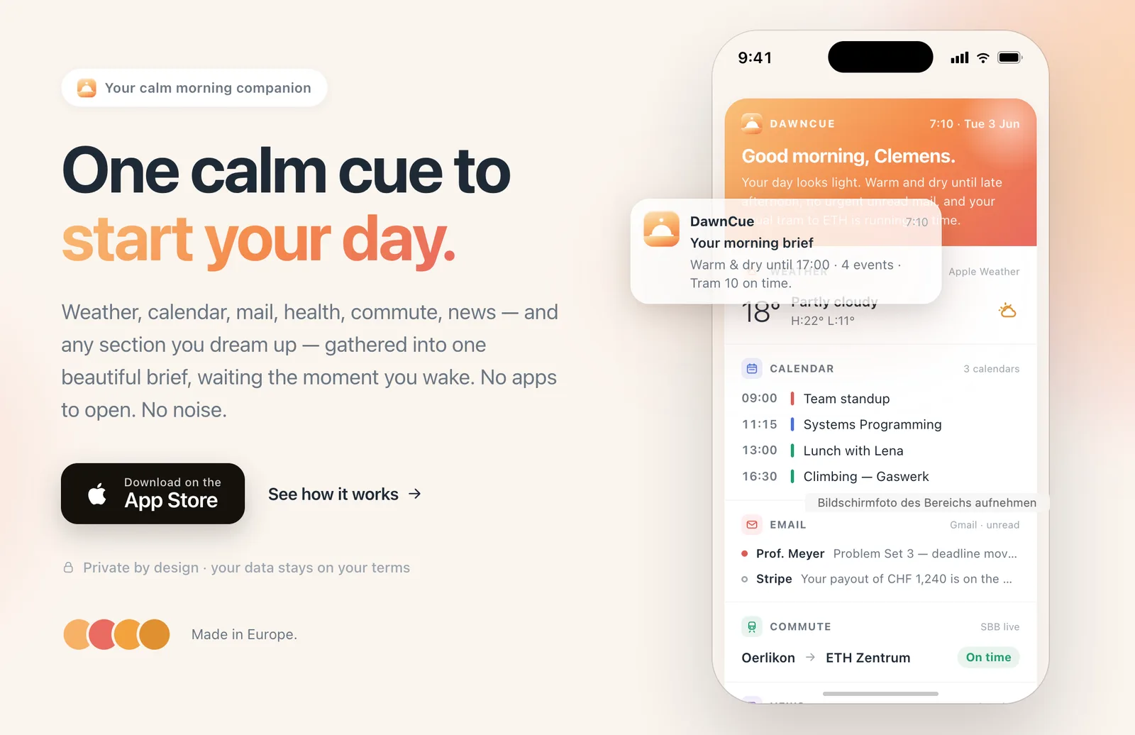 DawnCue preview